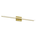 Visual Comfort 700BCSPAN Span 1-lt 48" LED Bath Light - 3000K Plated Brass