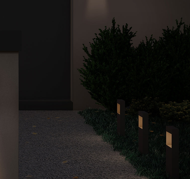 Sonneman 7361 16" Tall Square Curve Outdoor LED Bollard