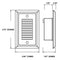 Core ST400-VL Vertical Louver Dimmable LED Steplight, 120V
