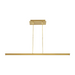 Tech 700LSSTG48 Stagger 1-lt 47" LED Linear Suspension - Natural Brass