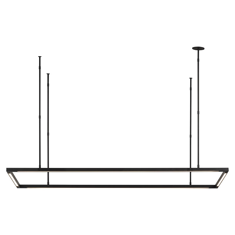 Visual Comfort 700LSSTG50 Stagger Halo 50" LED Linear Suspension - Nightshade Black