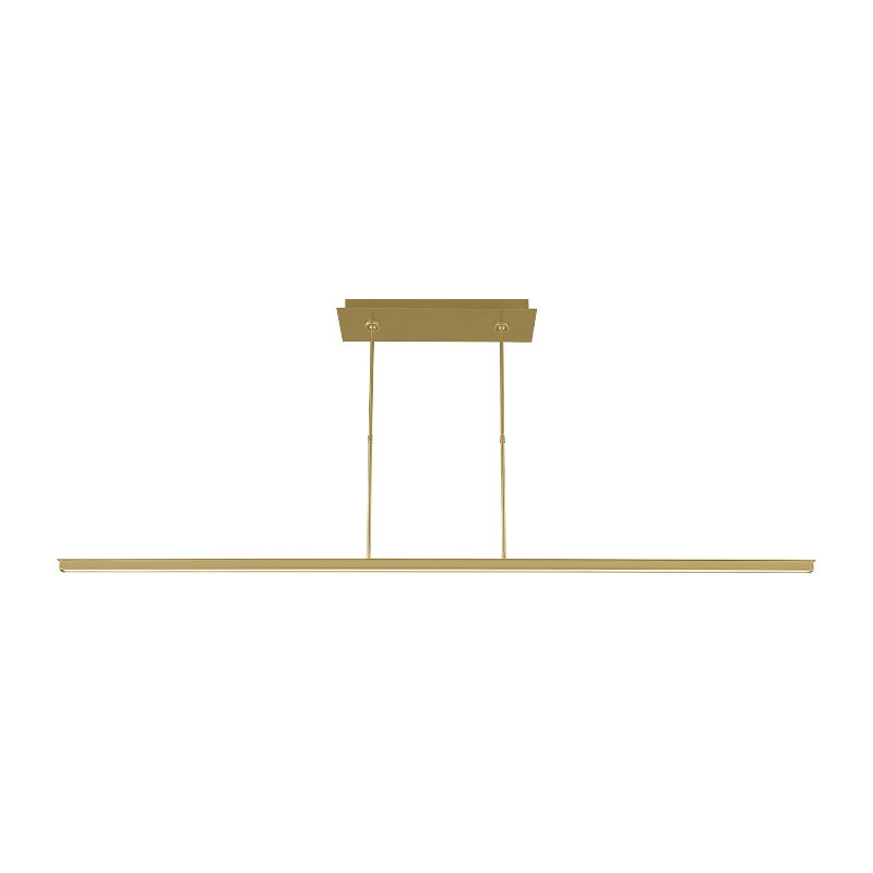 Visual Comfort 700LSSTG72 Stagger 1-lt 72" LED Linear Suspension - Natural Brass