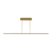 Visual Comfort 700LSSTG72 Stagger 1-lt 72" LED Linear Suspension - Natural Brass