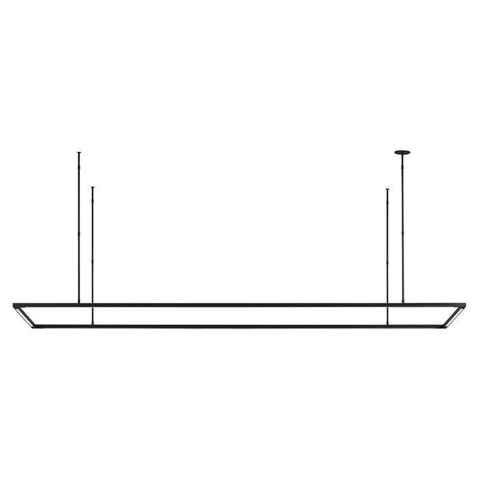 Tech 700LSSTG84 Stagger Halo 84" LED Linear Suspension - Nightshade Black