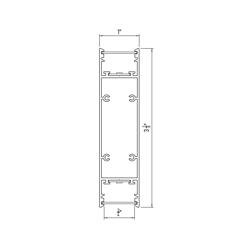 Elite SVELT-DI-LED-1 1" Slim Architectural LED Suspended Direct/Indirect Linear - 24V
