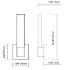 Elan 83965 Neltev 2-lt LED Wall Sconce