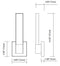 Elan 83965 Neltev 2-lt LED Wall Sconce