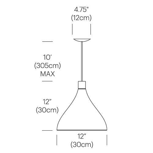 Swell Single Medium LED Pendant