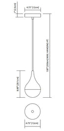 Elan 83946 Kiss 1-lt LED Pendant
