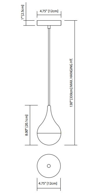 Elan 83946 Kiss 1-lt LED Pendant