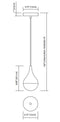 Elan 83946 Kiss 1-lt LED Pendant