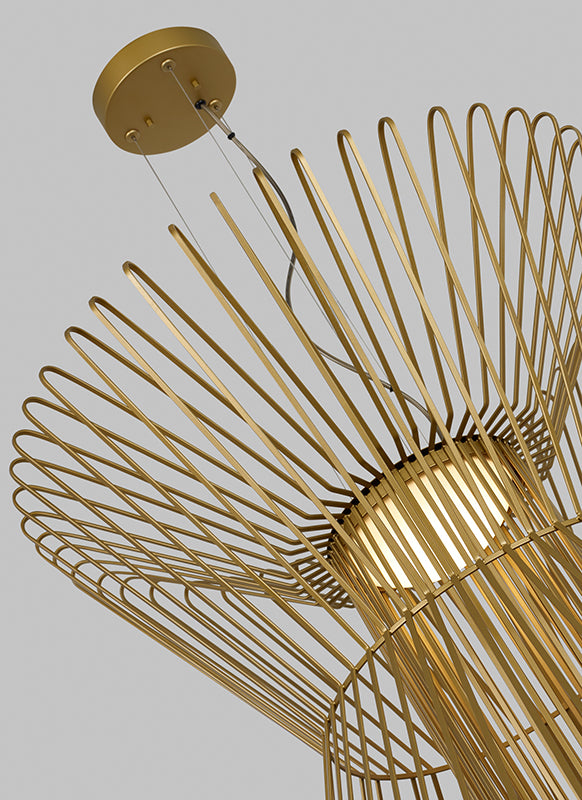 Visual Comfort 700TDSYRGP Syrma Grande 37" LED Line Voltage Pendant