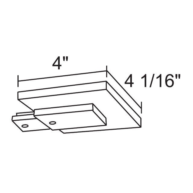 Juno T21 Trac-Master One-Circuit End Feed Connector and Outlet Box Cover