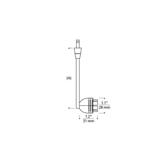 Tech Lighting 1" Tilt Head