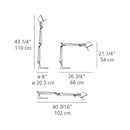 Artemide Tolomeo Mini Table Lamp with Base