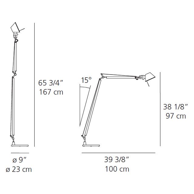 Artemide Tolomeo Reading Floor Lamp