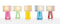 Pablo Designs Tube Top Colors Table Lamp