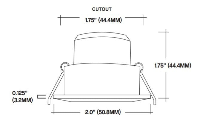 Core ULM-220 LED Recessed Undercabinet Downlight - 12V