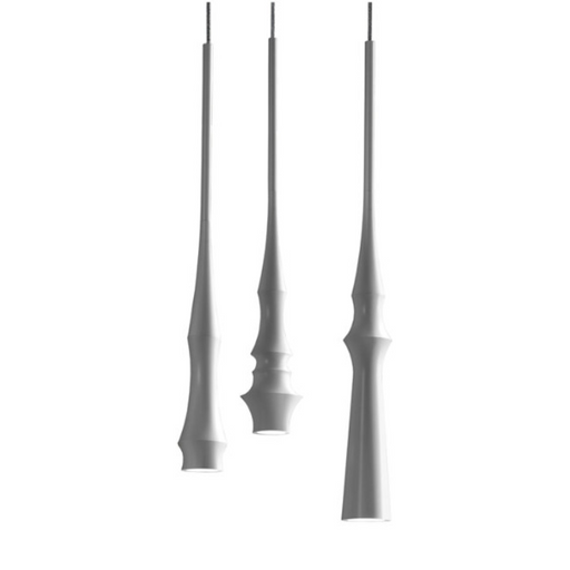 Bover Slend Set 3/Circular 3-lt 13" LED Pendant-white