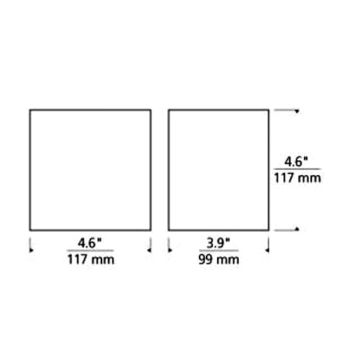 Tech 700OWVEX Vex 5" LED Outdoor Wall Light, Uplight& Downlight