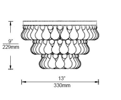 Matteo W00202 Crystal Fruit Vacio 2-lt 13" Wall Light