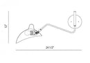 Matteo W57901 Droid 1-lt 10" Tall Wall Sconce