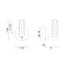 Matteo W74201 Luminoso 1-lt 8" Tall Wall Sconce