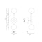 Matteo W75302 Stellar 2-lt 18" Tall Wall Sconce