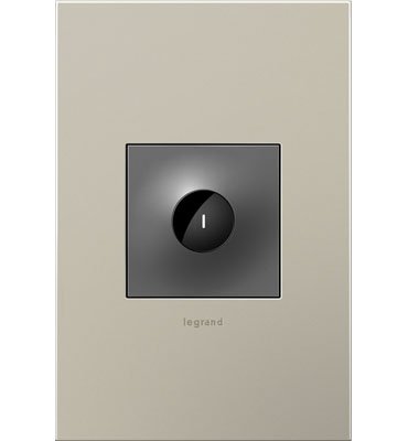 Adorne ASWV1532 15A Wave® Switch, Graphite, with Microban