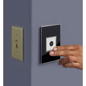 Adorne ASWV1532 15A Wave® Switch, Graphite, with Microban