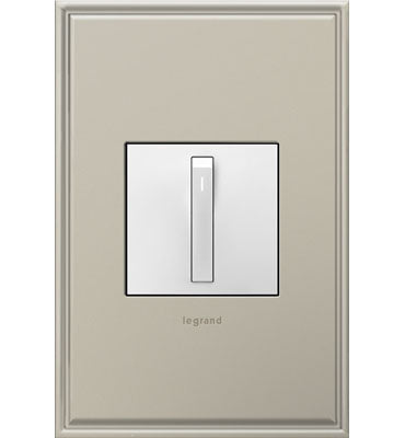Adorne ASWR1532 Whisper Switch, Graphite, with Microban® - 15 Amps, Single-Pole/3-Way