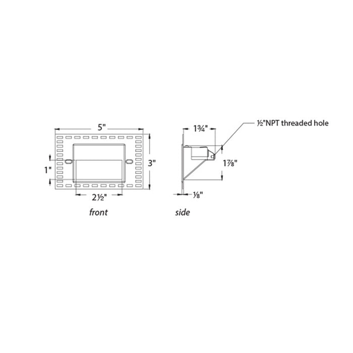 WAC WL-LED100TR LEDme Step and Wall Light