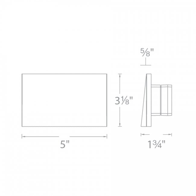 WAC WL-LED110 LEDme Indoor / Outdoor Step and Wall Light