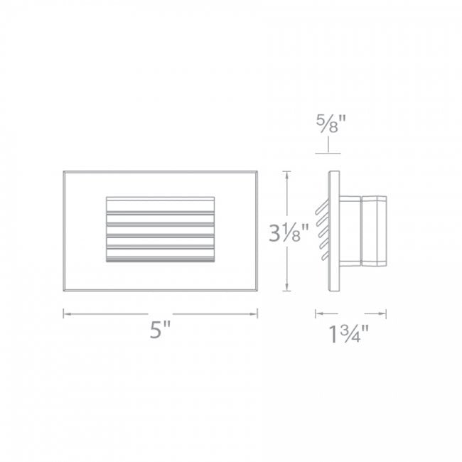 WAC 4051 12V LED Outdoor Step and Wall Light