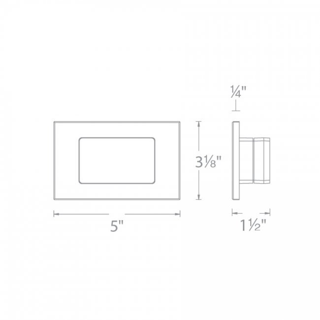 WAC 4071 12V LED Outdoor Step and Wall Light