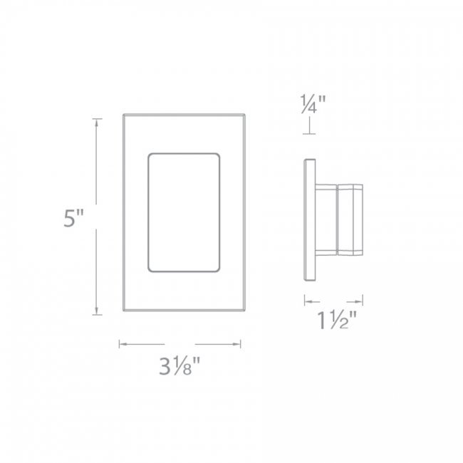 WAC 4071 12V LED Outdoor Step and Wall Light