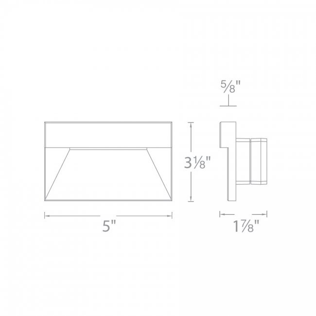 WAC WL-LED140 LED Step and Wall Light