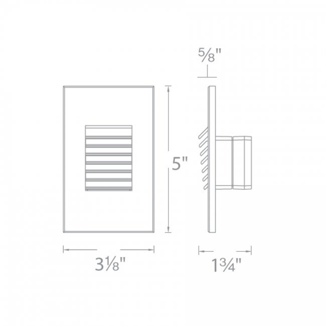 WAC 4061 12V LED Outdoor Step and Wall Light