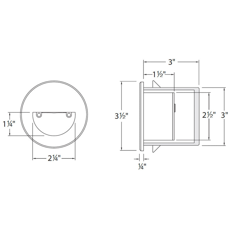 WAC WL-LED300 LEDme Outdoor Step and Wall Lights