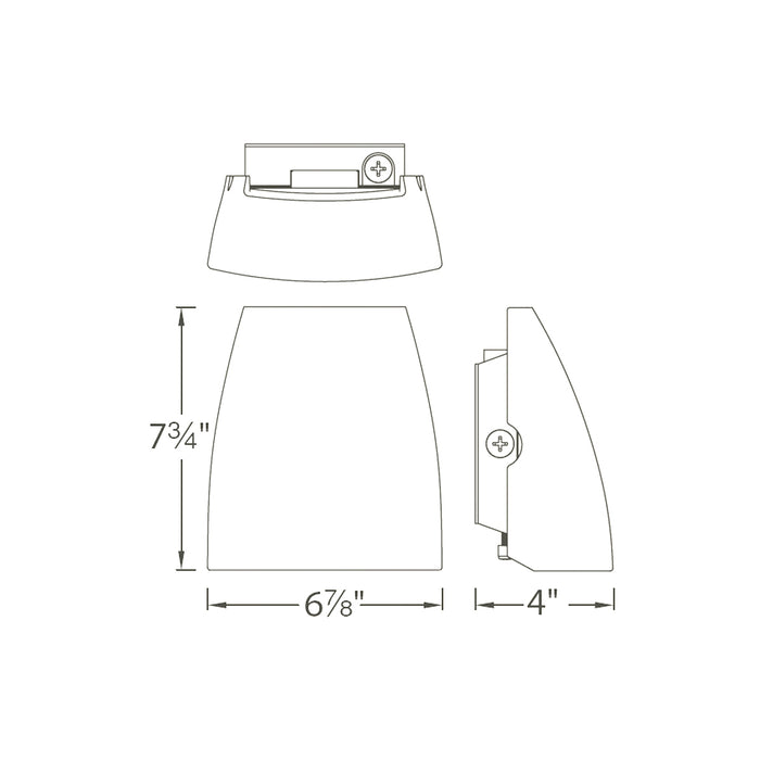 WAC WP-LED119 Endurance Fin 19W LED Outdoor / Indoor Wallpack