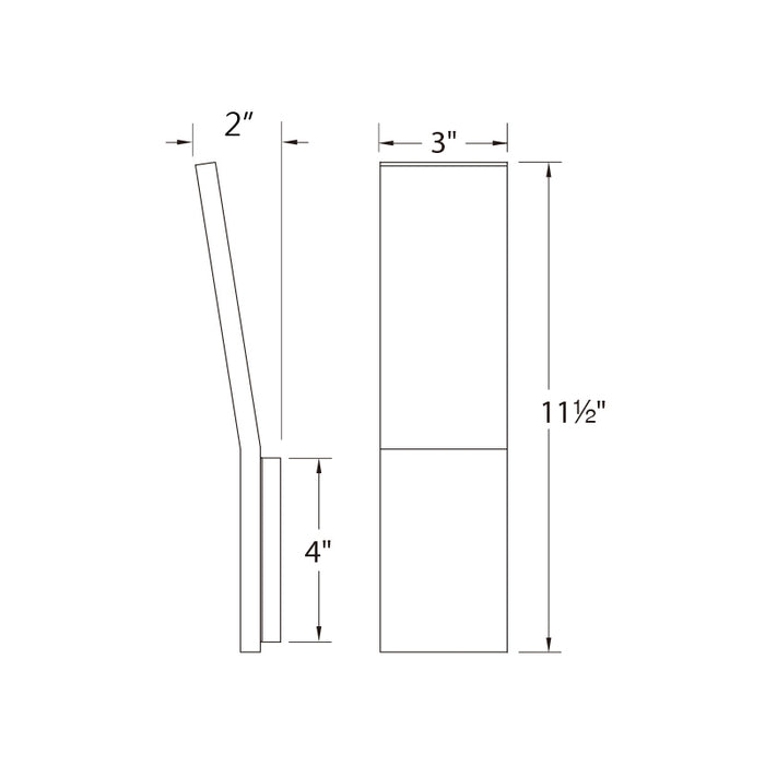 Modern Forms WS-11511 Blade 1-lt 11" LED Wall Sconces