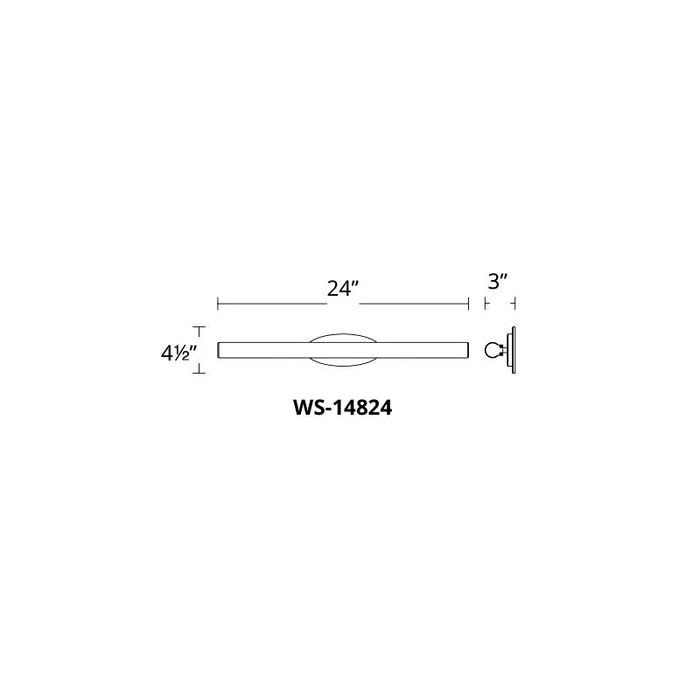 Modern Forms WS-14824 Mini Loft 1-lt 24" LED Bath Light