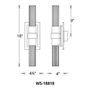 Modern Forms WS-18818 Ceres 18" Tall LED Wall Sconce