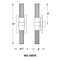 Modern Forms WS-18818 Ceres 18" Tall LED Wall Sconce