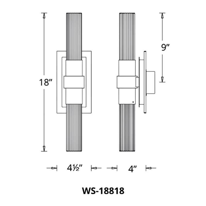 Modern Forms WS-18818 Ceres 18" Tall LED Wall Sconce