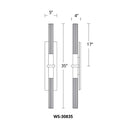 Modern Forms WS-30835 Cinema 35" Tall LED Wall Sconce