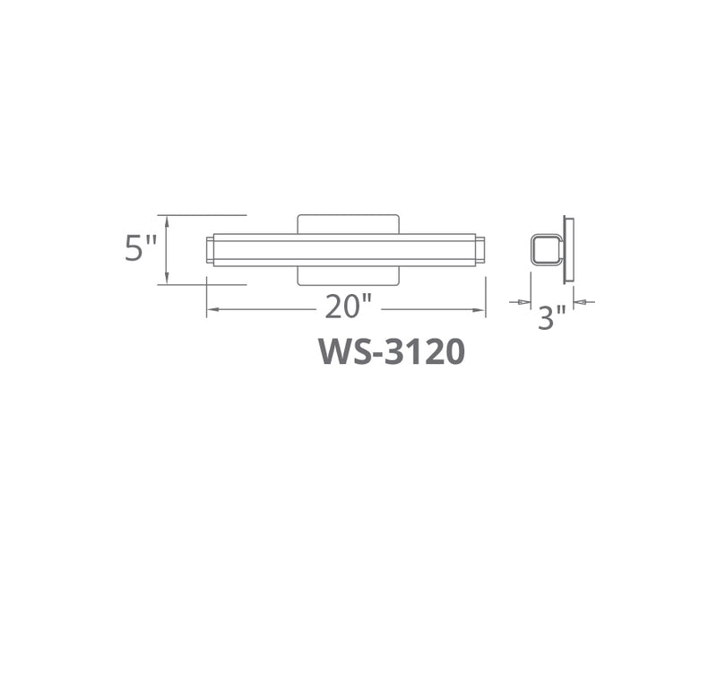 Modern Forms WS-3120 Vogue 1-lt 20" LED Bath Light