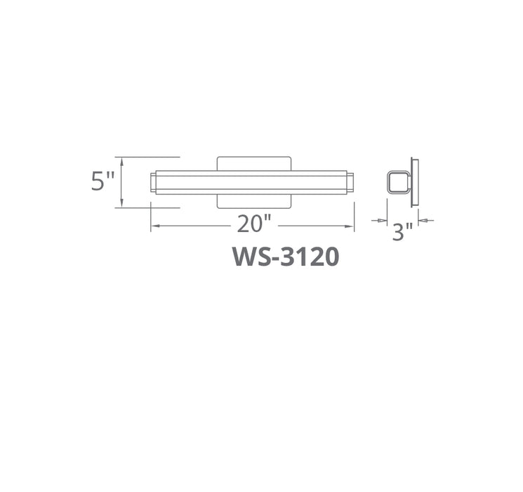 Modern Forms WS-3120 Vogue 1-lt 20" LED Bath Light