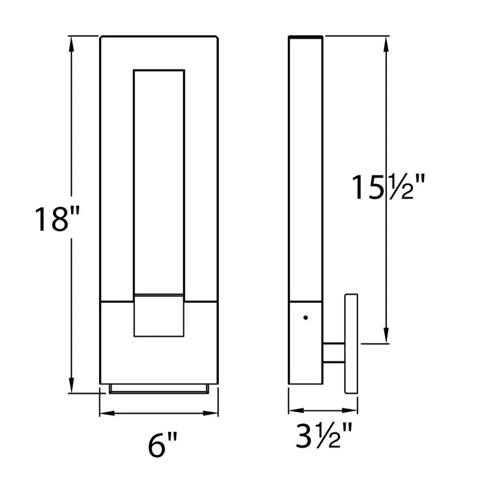 Modern Forms WS-31618 Chill 18" Tall LED Wall Sconce