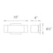 Modern Forms WS-39610 Nia 10" LED Wall Sconce